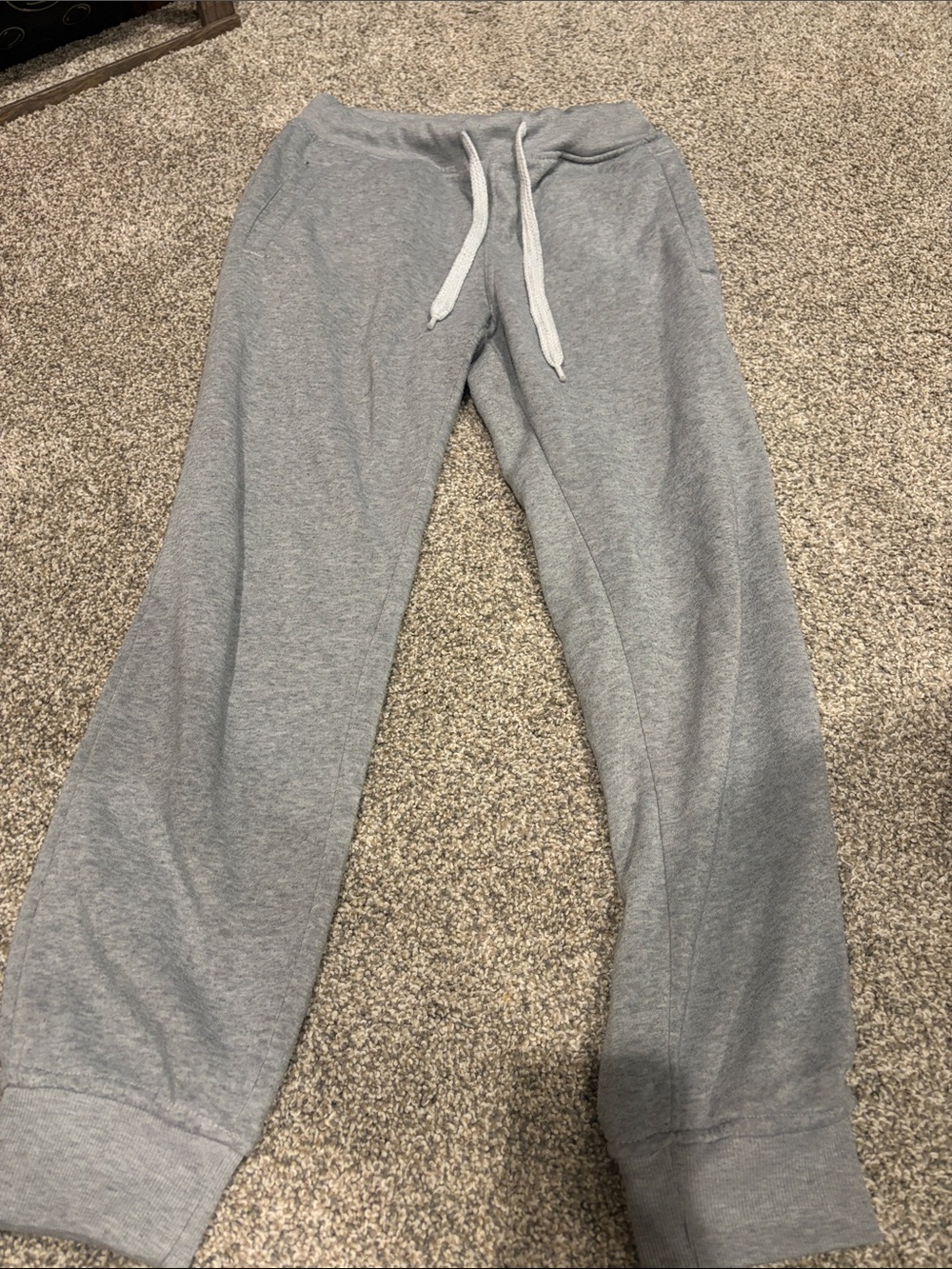 Gray Women Sweatpants with Drawstring